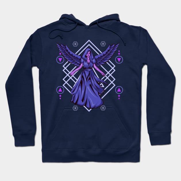 Dark Angel Sacred Geometry Hoodie by Marciano Graphic